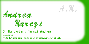 andrea marczi business card